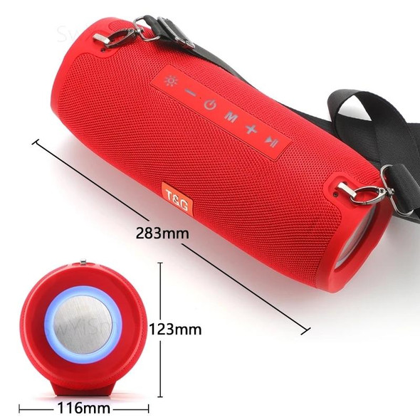 T&G TG322 40W Waterproof Portable LED Bluetooth Speaker(Black)