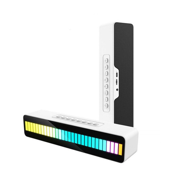 Duosi M8 LED Pickup Rhythm Ambient Light Multi-function TWS Bluetooth Speaker Bar(White)