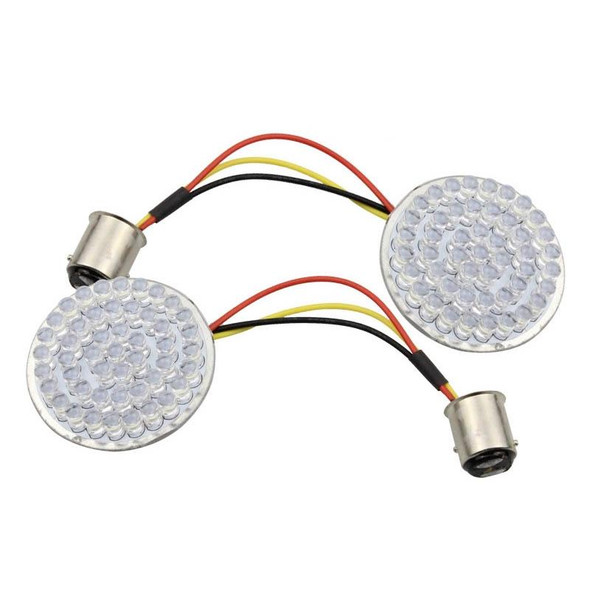 2 PCS Motorcycle LED Signal Steering Lamp - Dyna(Yellow Light 1156 Without Lampshade)