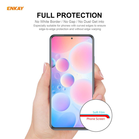 Xiaomi Mi 11X / 11X Pro / 11i 10 PCS ENKAY Hat-Prince Full Glue Full Coverage Screen Protector Explosion-proof Hydrogel Film