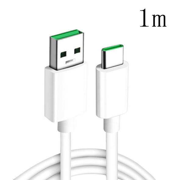 XJ-63 5A USB to Type-C Super Flash Charging Data Cable for OPPO, Cable Length:1m