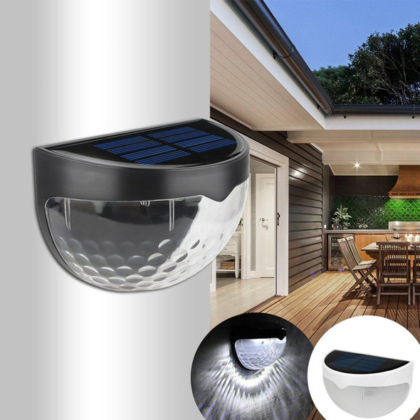 Pack of 2 LED Solar Wall Lights for Outdoor Garden Decor