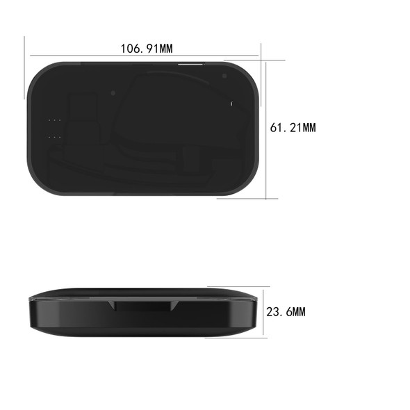 Plantronics Voyager Legend / Voyager 5200 Bluetooth Headset Charging Box(Black)
