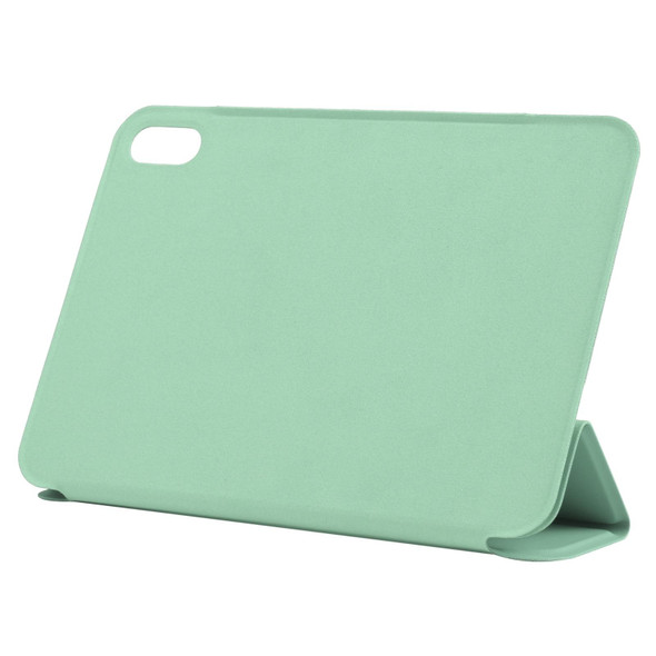 Horizontal Flip Ultra-thin Double-sided Clip Non-buckle Magnetic PU Tablet Case With Three-folding Holder & Sleep / Wake-up Function - iPad mini 6(Mint Green)