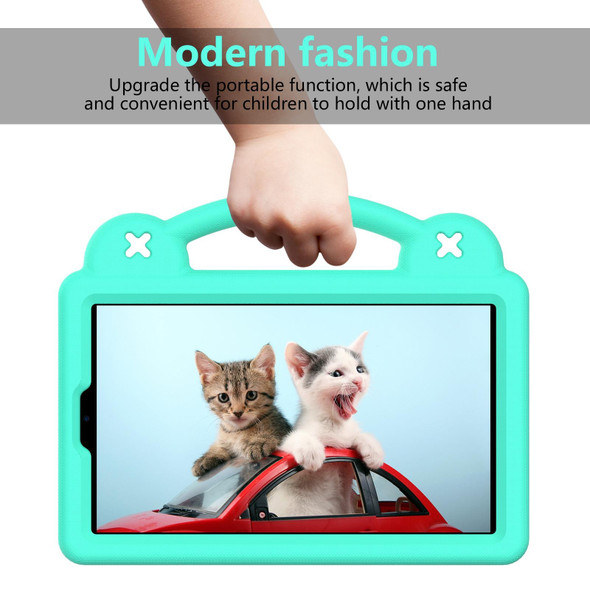 Huawei MediaPad M3 Lite 8.0 Handle Kickstand Children EVA Shockproof Tablet Case(Mint Green)