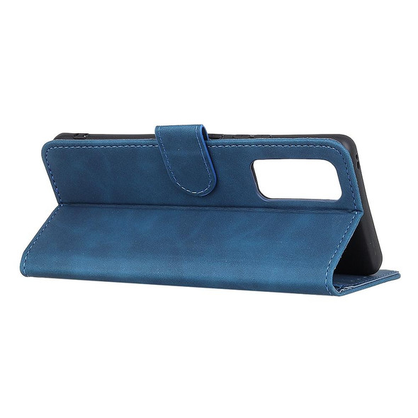 Vivo Y20 KHAZNEH Retro Texture PU + TPU Horizontal Flip Leather Case with Holder & Card Slots & Wallet(Blue)
