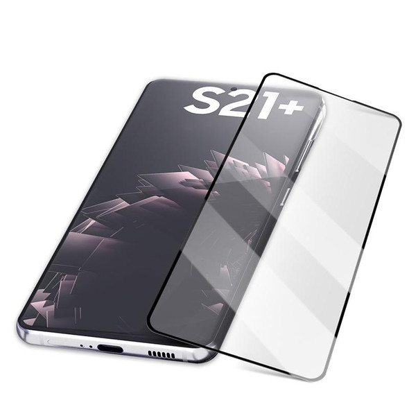 Samsung Galaxy S21+ 5G mocolo 0.33mm 9H 2.5D Full Glue Tempered Glass Film, Support Fingerprint Unlock