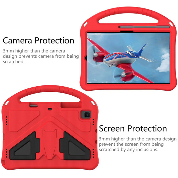Galaxy Tab S6 Lite P610/P615 EVA Flat Anti Falling Protective Case Shell with Holder(Red)