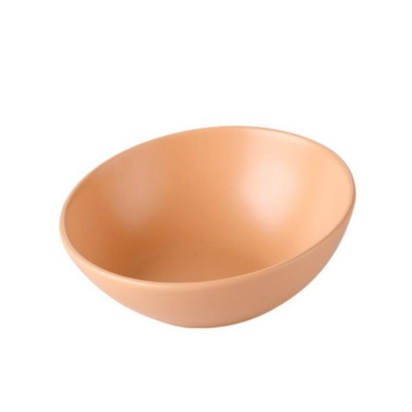 15cm/300ml Cat Dog Food Bowl Pet Ceramic Bowl, Style:Bowl(Orange)
