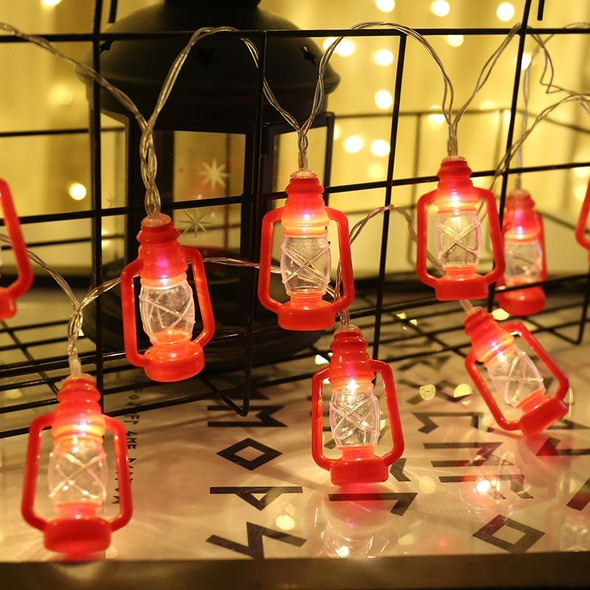 3m 20 Lights LEDs Retro Kerosene Lamp LED Lights String Bedroom Decoration(Warm White Light)