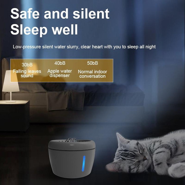 Pet Water Dispenser Electric Circulating Water Pet Water Dispenser, Specification: Night Light