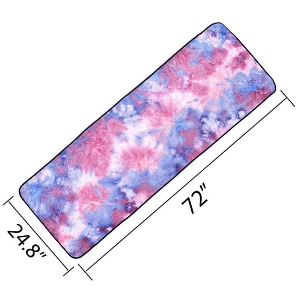 Microfiber Eco-friendly Non-slip Towel Foldable Yoga Mat Sports Drape, Size: 183 x 63cm(Purple)