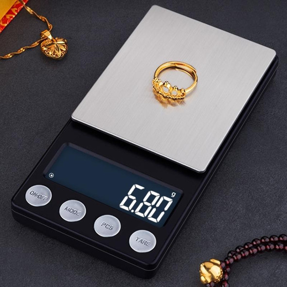 High-Precision Electronic Scale Mini Portable Jewellery Medicine Scale, Style:300g/0.01g