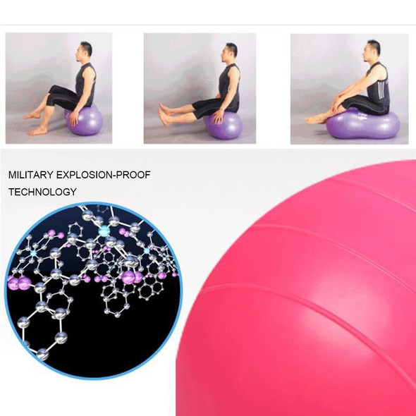 Peanut Yoga Ball Thickening Explosion-proof Sport Exercise Ball Massage Ball(Purple)