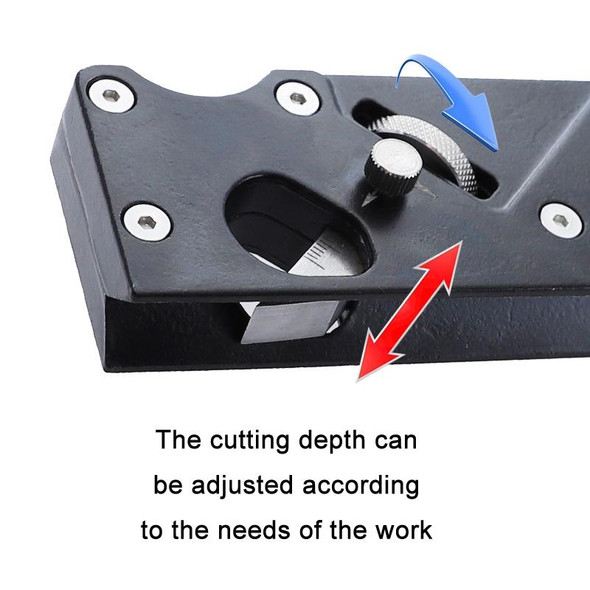 Adjustable Depth Woodworking Chamfering Planer, Specification: Cutter Head 7 PCS/Set