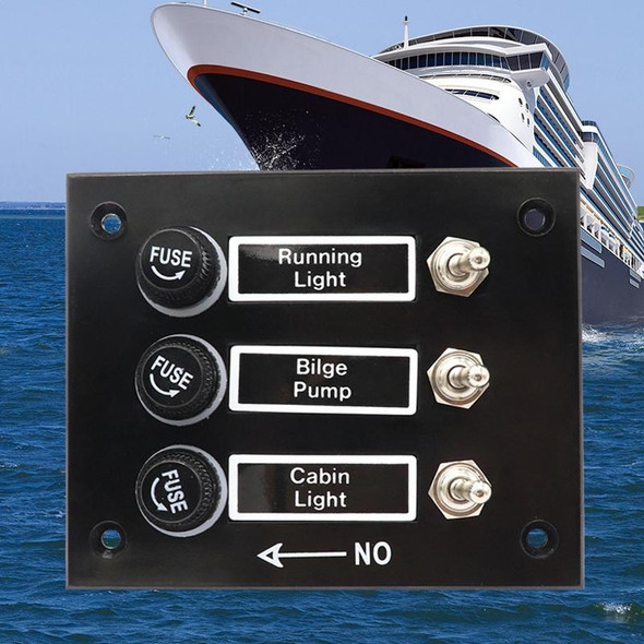 3 Groups Shake Switch AOS3045 Switch Panel Marine Retrofit Each With Independent Fuse Protection