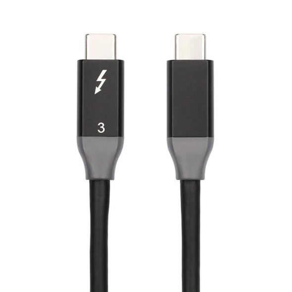 100W USB-C / Type-C 4.0 Male to USB-C / Type-C 4.0 Male Two-color Full-function Data Cable for Thunderbolt 3, Cable Length:0.95m