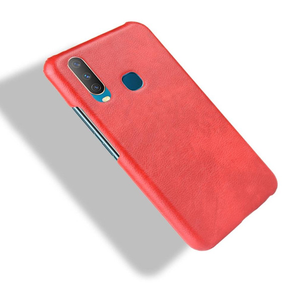Shockproof Litchi Texture PC + PU Case - vivo Y17 / Y3(Red)