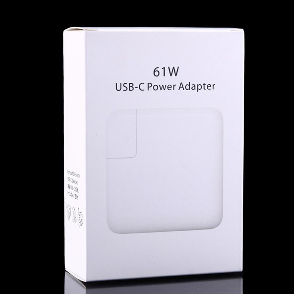 61W USB-C / Type-C Power Adapter with 2m USB Type-C Male to USB Type-C Male Charging Cable, - iPhone, Galaxy, Huawei, Xiaomi, LG, HTC and Other Smart Phones, Rechargeable Devices, EU Plug