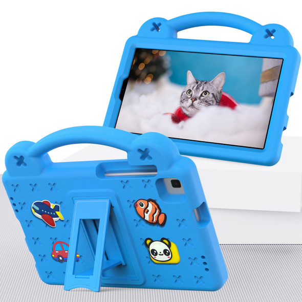 Huawei MediaPad M3 Lite 8.0 Handle Kickstand Children EVA Shockproof Tablet Case(Sky Blue)