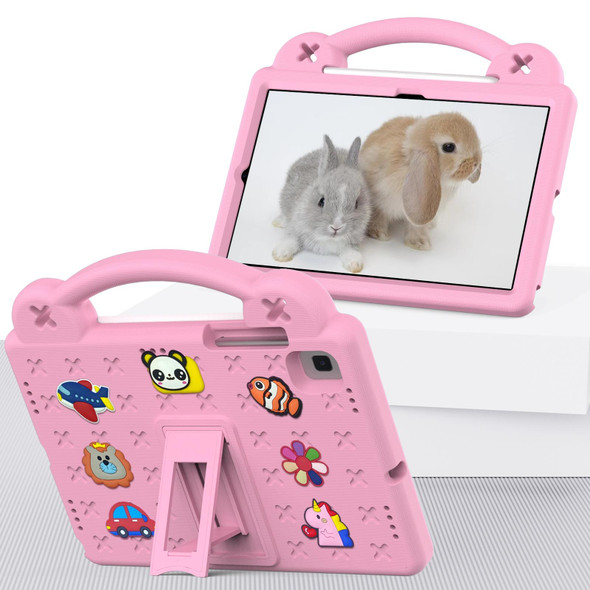 Samsung Galaxy Tab S6 Lite 10.4 2020/2022 Handle Kickstand Children EVA Shockproof Tablet Case(Pink)
