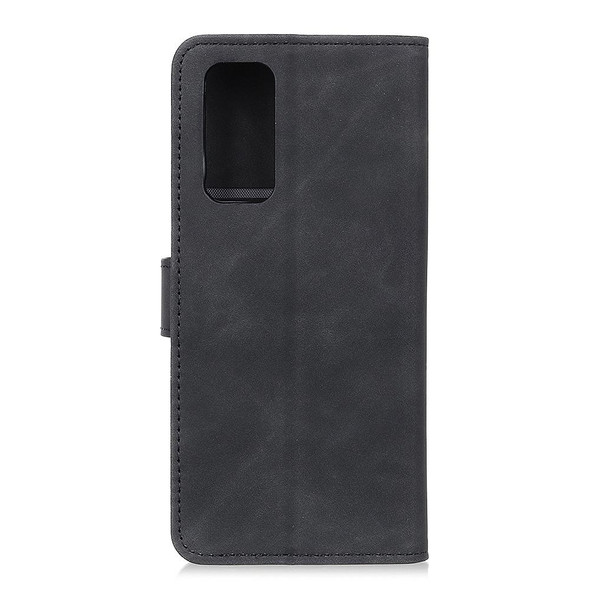 Vivo Y70 (2020) / V20 SE KHAZNEH Retro Texture PU + TPU Horizontal Flip Leather Case with Holder & Card Slots & Wallet(Black)