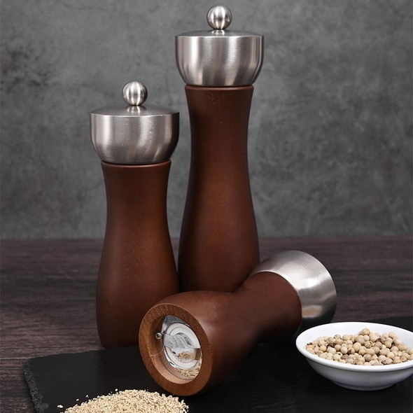 Beech 304 Stainless Steel Manual Pepper Grinder Ceramic Core Pepper Grinder, Specification: 5 Inch (Color Box)