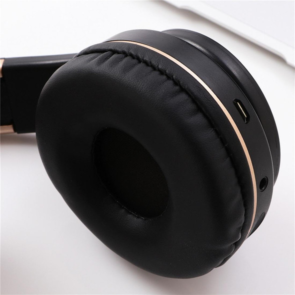 A1 Bluetooth 4.2 Candy Color Super Base Bluetooth Headphone, Support Music Play & Switching & Volume Control & Answer(Gold)