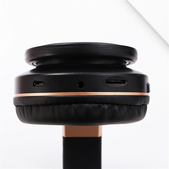 A1 Bluetooth 4.2 Candy Color Super Base Bluetooth Headphone, Support Music Play & Switching & Volume Control & Answer(Gold)