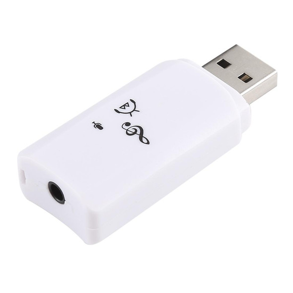 2 in 1 USB Bluetooth Dongle + Audio Receiver Adapter(White)