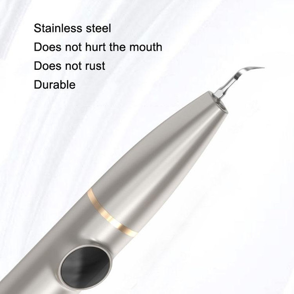 Tartar and Calculus Remover Oral Cleaning Ultrasonic Scaler Electric Visual Scaler(Champagne)