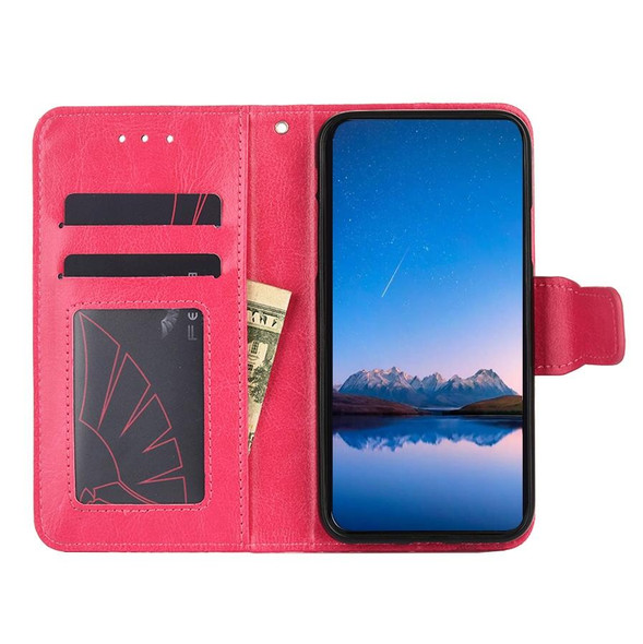 Blackview A95 Crystal Texture Leatherette Phone Case(Rose Red)
