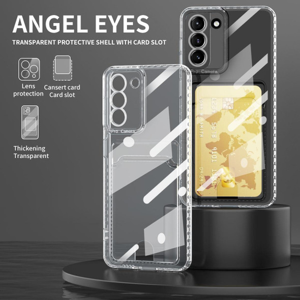Card Bag Shockproof Transparent Phone Case - Samsung Galaxy S21 5G