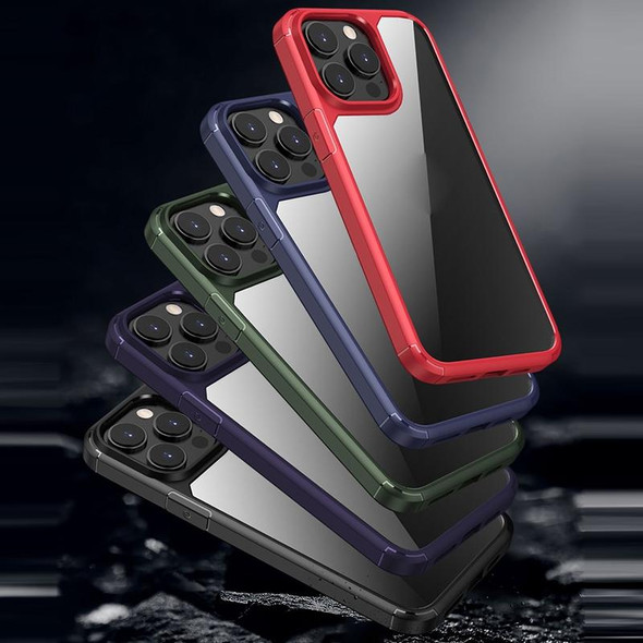 TPU + PC Phone Case - iPhone 14 Pro Max(Purple)