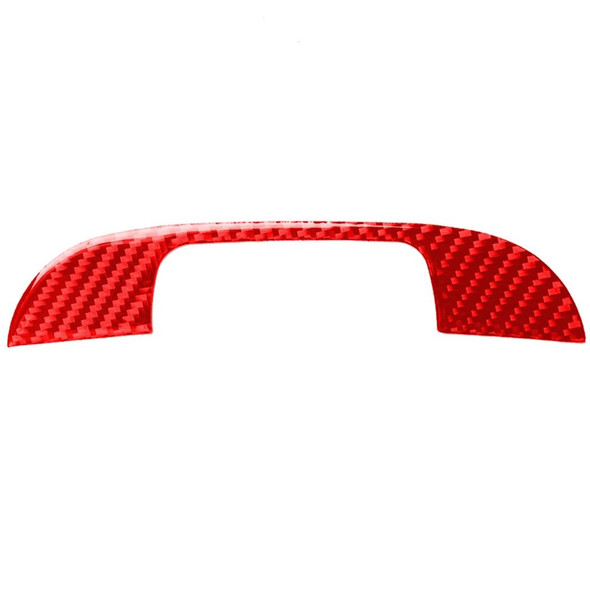 Car Carbon Fiber Armrest Box Decorative Sticker for Infiniti Q50 2014-2020, Left and Right Drive(Red)