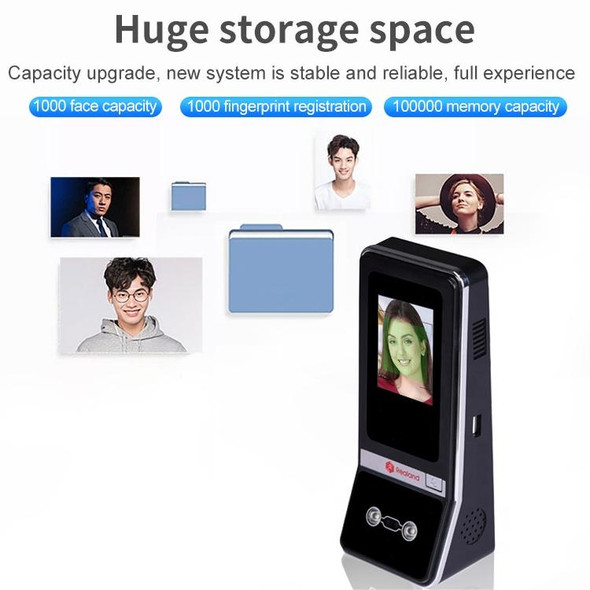 Realand M515 2.8 inch Capacitive Touch LCD Screen Face Fingerprint Time Attendance Machine