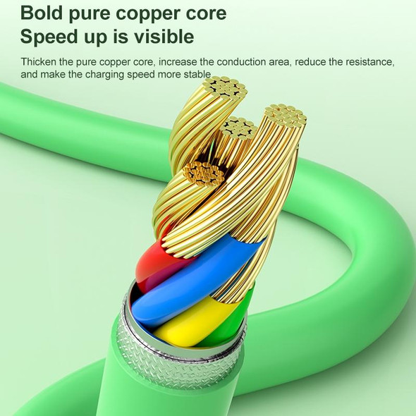 YT23085 Carved 3.5A 3 in 1 USB to Type-C / 8 Pin / Micro USB Fast Charging Cable, Cable Length: 1.2m(Pink)
