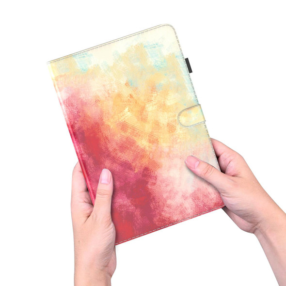 OPPO Pad Air Watercolor Pattern Flip Leather Tablet Case(Spring Cherry)