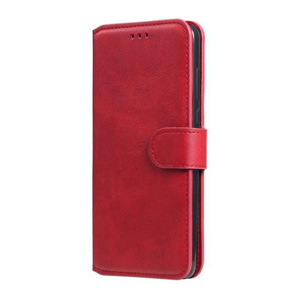 Xiaomi Mi 10T Lite 5G / Redmi Note 9 Pro 5G Classic Calf Texture PU + TPU Horizontal Flip Leather Case, with Holder & Card Slots & Wallet(Red)