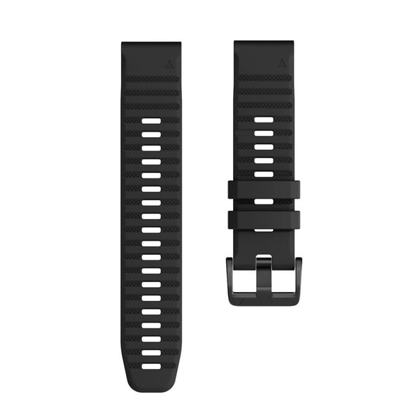 Garmin Fenix 6X 26mm Silicone Smart Watch Watch Band(Black)