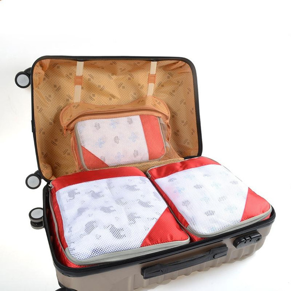 3 PCS/Set Travel Waterproof Compression Clothes Storage Bag(Black Without Net)