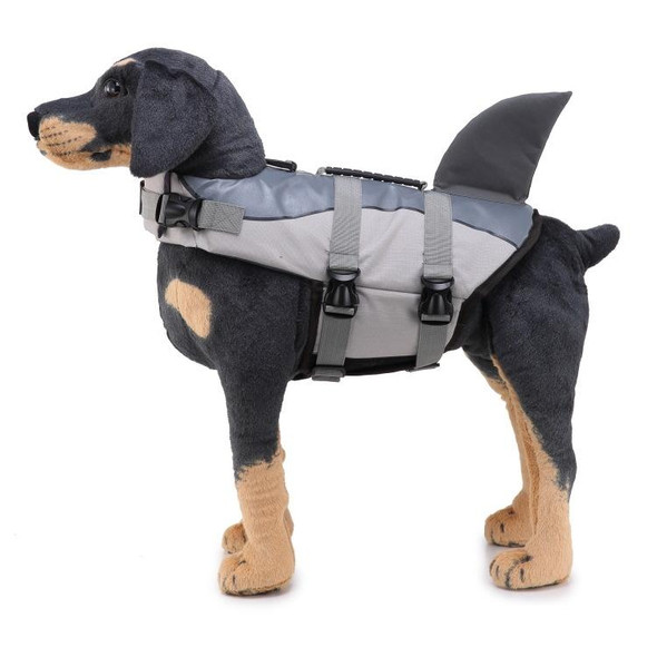 Dog Supplies Pet Swimwear Life Jackets, Size: M(JSY03 Gray)