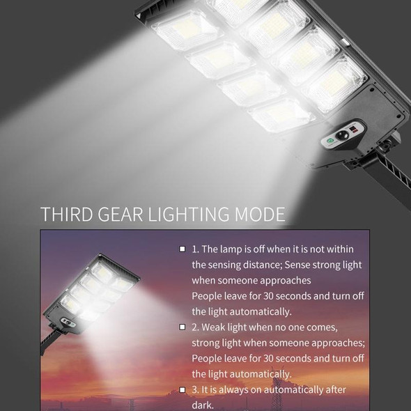 E-SMARTER LED Dual Row Road Light Solar Garden Sensor Light, Style: W789A-6