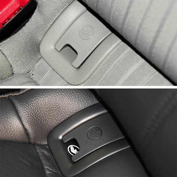 Car Rear Children Seat Isofix Cover for Audi A4 2009-2016 (Black)