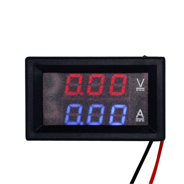 Dual-Display Voltage Current Meter Digital DC Voltage Meter, Specification: 10A (Red)