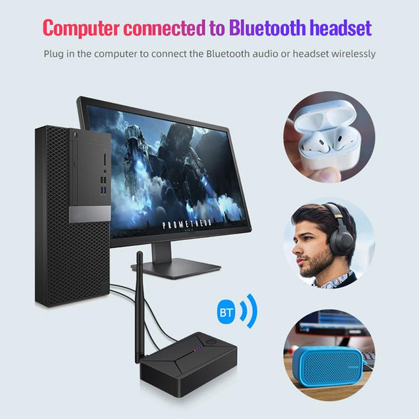 TX13 3 in 1 Portable Bluetooth 5.0 Digital Optical Coaxial Audio Transmitter with 3.5mm Jack for Bluetooth Speaker / Headset