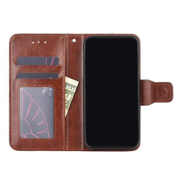 ZTE Blade V30 Crystal Texture Leather Phone Case(Brown)