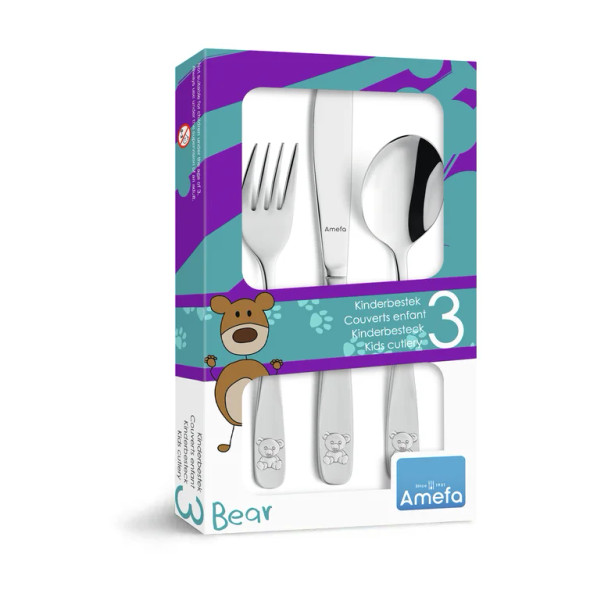 Amefa Teddy Kiddies Cutlery - 18/0