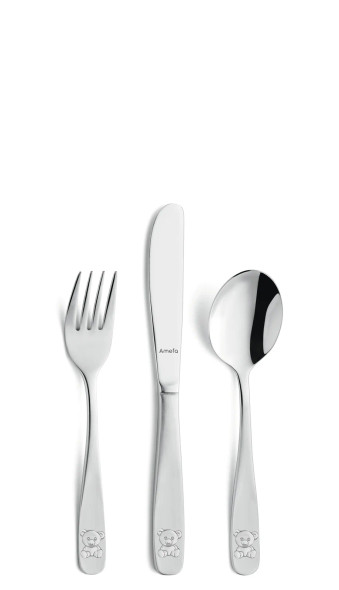 Amefa Teddy Kiddies Cutlery - 18/0