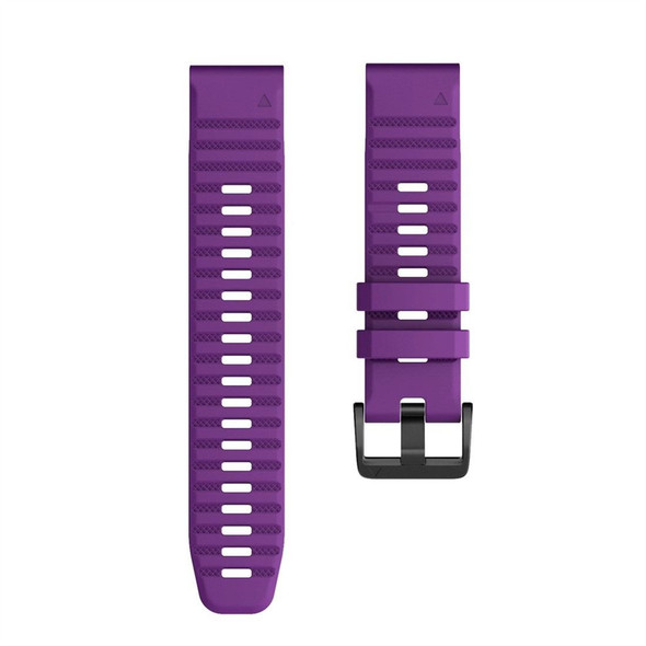 Garmin Fenix 6 22mm Silicone Smart Watch Watch Band(Purple)